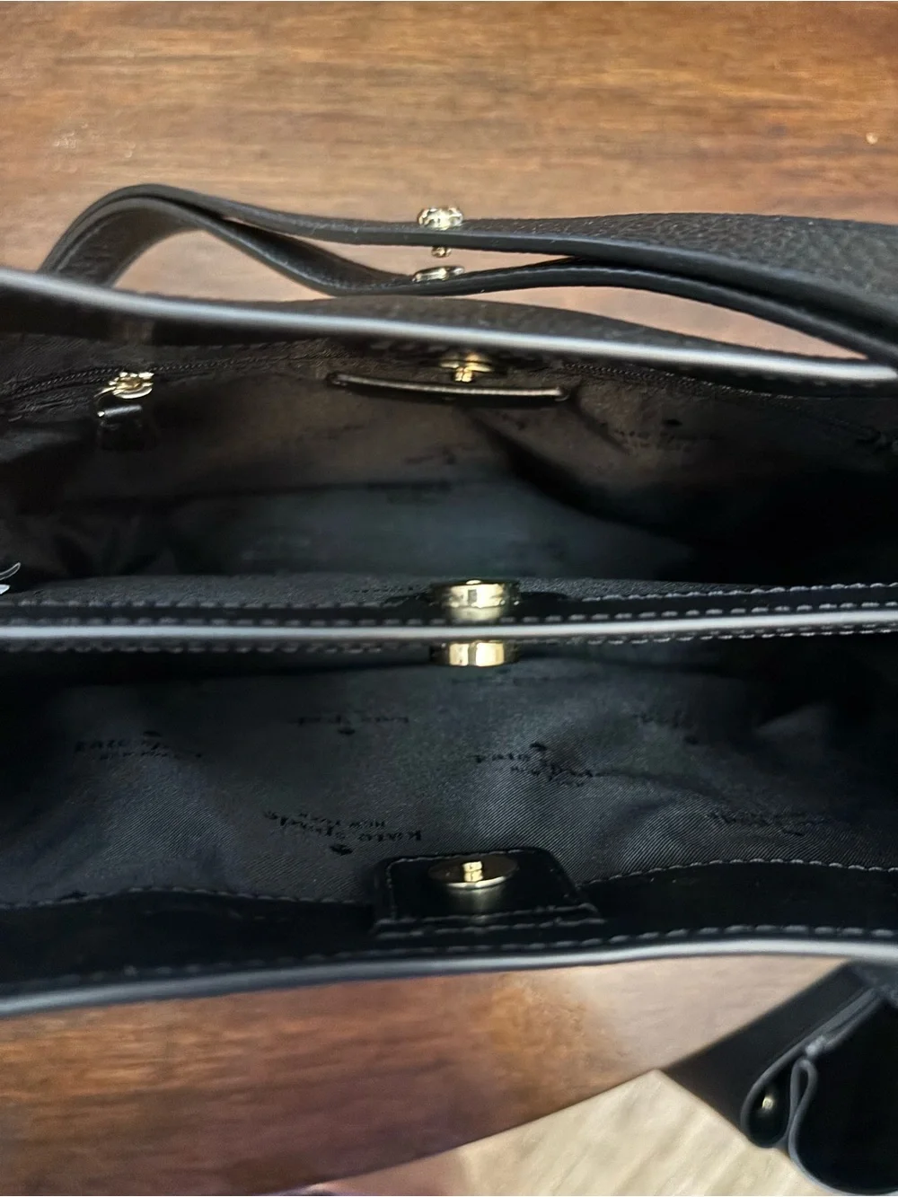 kate spade Black Pebbled Leather Shoulder Bag